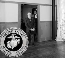 Couple exchanging vows